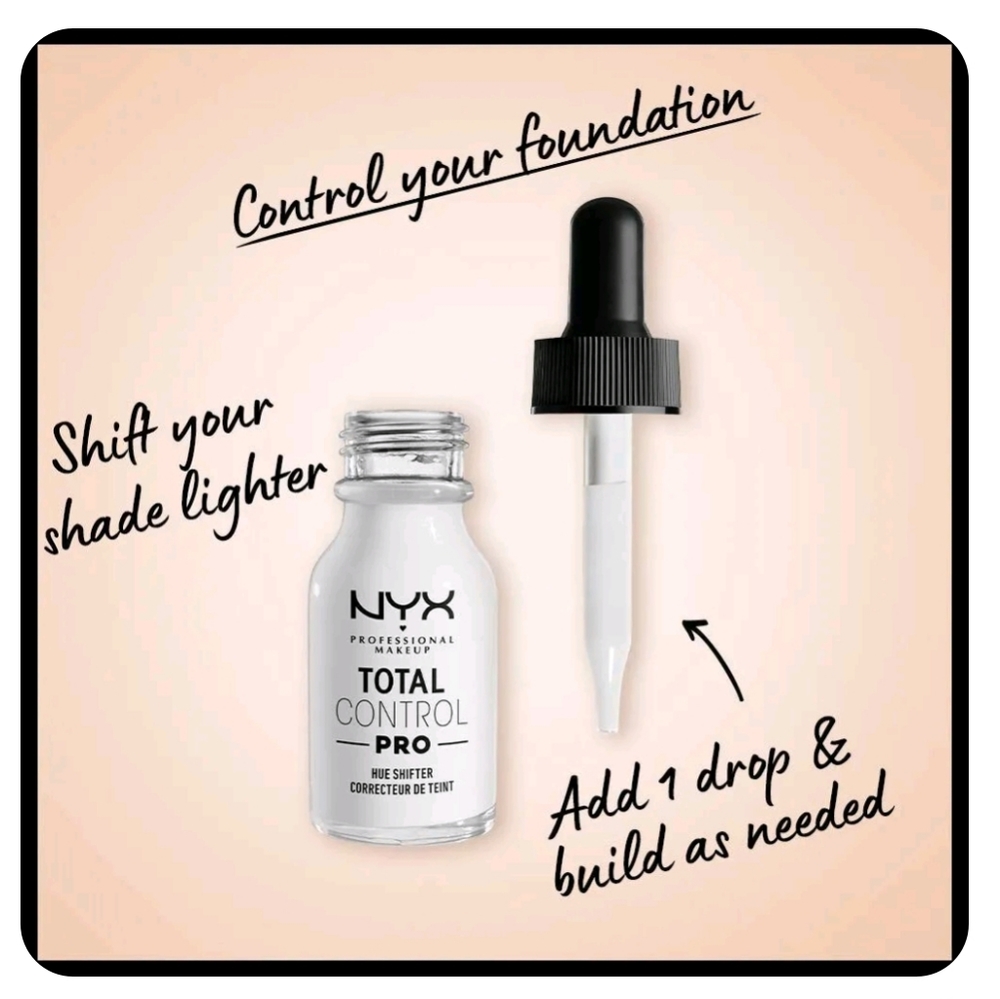 NYX Professional Makeup Total Control Pro Drop Foundation Hue Shifter Lightener - Picture 3 of 9